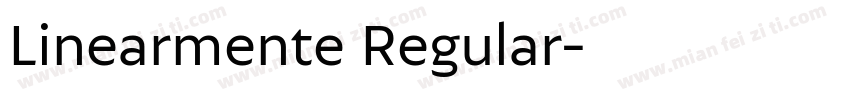 Linearmente Regular字体转换